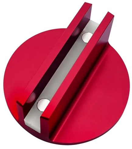 Almohadilla magnética para Gato – Accesorios para Gatos. Adaptador de riel de Marco, Almohadilla magnética ranurada de Aluminio | para mecánicos de Punto magnético, Parte Plana, la mayoría de