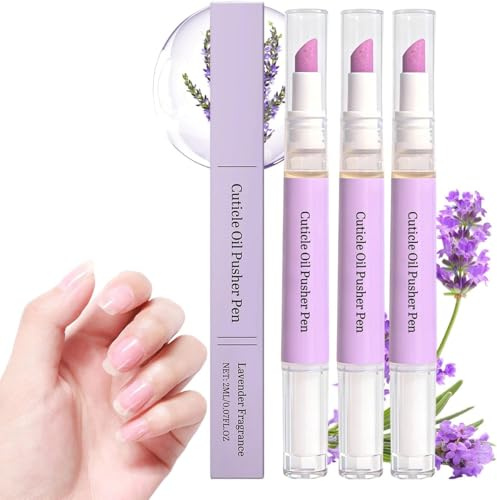 Stylo repousse-cuticules 2 en 1, Cuticle Oil Pusher Pen for Nails, Cuticle Remover Pen, Cuticle Oil Nail Care Pen for Dry & Damaged Nails, hydrate et fortifie les ongles secs et abîmés