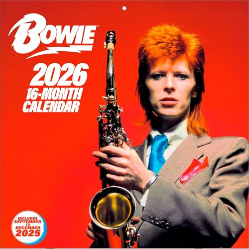 Calendario 2026 da parete david bowie 30 x 30 cm