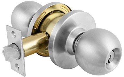 Master Lock BLC0232DKA4 Storeroom Cylindrical Ball Knob, Commercial Grade 2, Brushed Chrome Finish