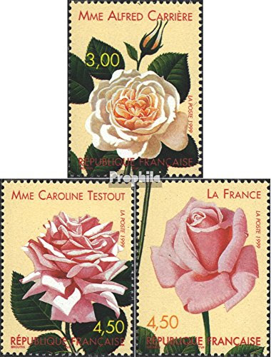 France 3389-3391 (complète.Edition.) Neuf avec Gomme Originale ** MNH 1999 Rose sélections (Timbres pour Les collectionneurs) Plantes/Champignons