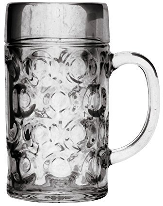 Gold Plast - Boccale Birra 500cc in plastica, colore trasparente - 1 pz per confezione, Capienza 500 cc