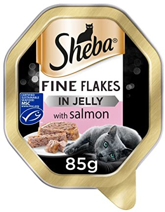 Sheba Fine Flakes In Jelly With Salmon, 85.0 gram
