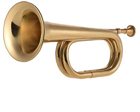 Bugle Call trumpet kavalleri horn mässing instrument med munstycke för skolband