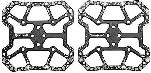 VGEBY 1 Paar Fahrrad-Pedal-Adapter, Fahrrad-klick-Pedal-Konverter Selbstsichernde Scheibenpedale Plattform-Adapter Fahrrad-Anti-Rutsch-Pedal für SPD-Fahrradsystem(Schwarz)