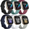 Charlam 6 Pack Ersatzarmband Kompatibel mit Fitbit Versa 3/ Versa 4/ Fitbit Sense/Sense 2 Armband, Weiches Uhrenarmband Sports Watch Armbänder für Damen Herren, Klein