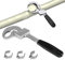HOMURY Chiave a forchetta regolabile universale: chiave a forchetta regolabile per tubi, strumento chiave a forchetta singola con 3 teste di carte Wrench per la riparazione di tubi dell'acqua