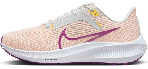 Nike Women's Air Zoom Road Running Shoe, Guava Ice/Vivid Purple-Amber B, 4 UK