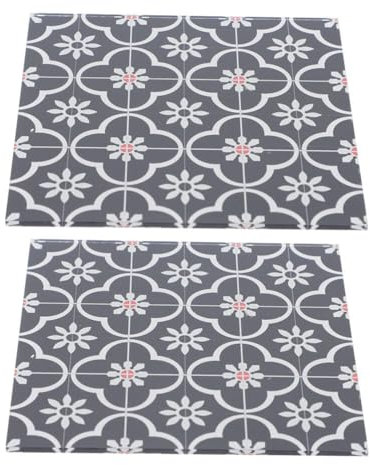 Alasum 2piezas Decoraciones Suelo Casa De Muñecas Minicasas Suelo Simulación Retro