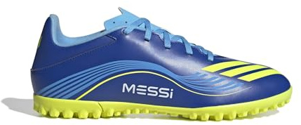 adidas Mens F50 Club Astro Adults Turf Football Boots Blue/Yellow 7 UK