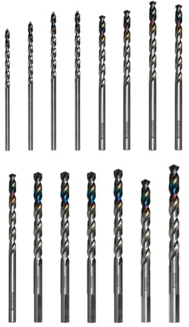 Diablo Metal Demon Drill Bit Set for Mild, Hardened and Stainless Steels - 15-Piece Assortment for Versatile Metal Drilling - DMD-S15T