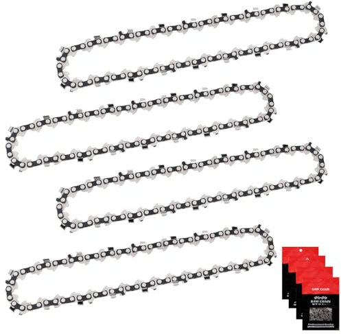 Eyoloty Lot de 4 chaînes de tronçonneuse 30 cm 1/4 Pas 1,1 mm 64 maillons entraîneurs Compatible avec tronçonneuses Stihl 3670 000 0064 MSA 160 ms, MSA 60, MSA 70, MSA 120, MSA 140, MSA 160, MSA 200