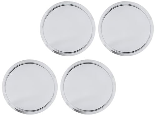 CHICIRIS Capite Centrali a Ruota, 4 Pezzi Tappi Centrali della Ruota 75 Mm Diametro Esterno Graffio e Prova di Pioggia Eccellente Sigillatura per i Veicoli (Elettroplato)