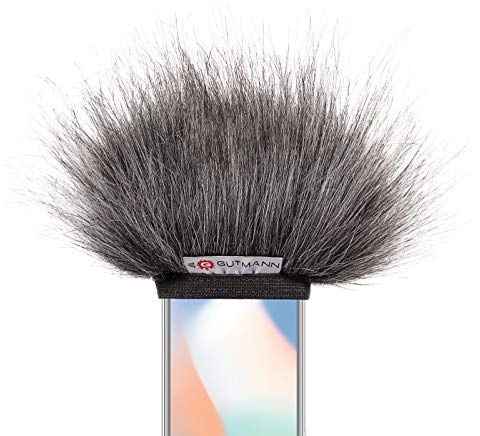 Gutmann Mikrofon vindskydd för iPhone 17, 17 Pro, 17 Pro Max, Air, handgjord i Tyskland (modell Grey)