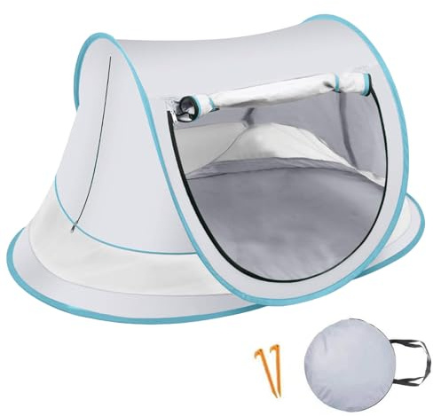 Utomhusmarkis - Barnkupol med UPF 50+ UV-skydd Strandskydd Lätt och sandsäkert | Bärbart paraply för resor, picknick,