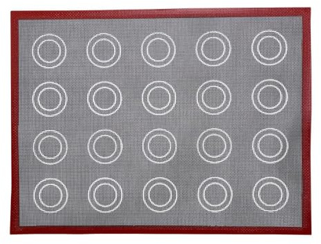Tapete Para Hornear De Hojaldre De Crema - Revestimiento Para Galletas Con Bandeja Para Hornear Macarrones, Impresión A Doble Cara Reutilizable De Alimenticio, Tapete Para Macarrones Antiadheren