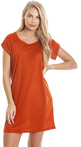 Central Chic Maternity Breastfeeding Nursing Dresses in M, L, XL, XXL (Orange, Large)