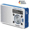 TechniSat Digitradio 1 BR Heimat-Edition portables DAB Radio (klein, tragbar, mit Lautsprecher, DAB+, UKW, Favoritenspeicher, Direktwahltaste zu BR Heimat) weiß/blau