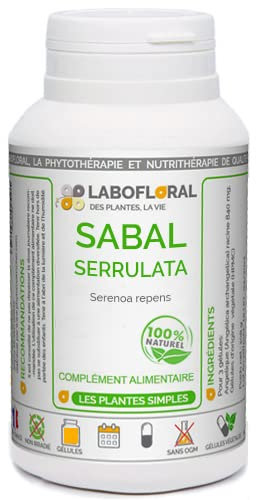 Sabal serrulata Labofloral 300 gélules dosées à 250 mg - Complément alimentaire - Prostate - Fabriqué en france