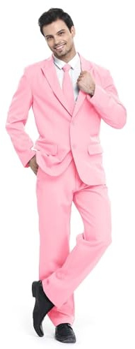 U LOOK UGLY TODAY Homme Costume Party Suit de Noel Coupe Normale Costumes de Fête Camaïeu y Compris Le Pantalon et la Cravate XL