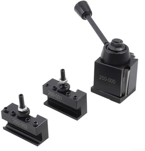 3x Herramientas de cambio rápido Portaherramientas tipo cuña Portaherramientas 250-000 250-001 250-002, Accesorios para mini torno, para material de acero oscilante para mini torno