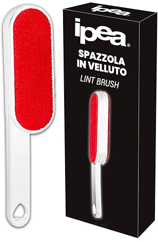 IPEA Spazzola Velluto Levapelucchi per Abbigliamento,Divani, Mobili Imbottiti - Spazzola Double Face Multiuso per rimuovere Capelli, Peli, Pelo di Animale da Tessuti, Scamosciati e Velluti