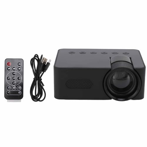 Mini Proyector, Proyector de Video HD 1080P Proyector de Video de Cine en Casa Altavoz Incorporado de 4Ω 2W Protección para los Ojos Proyector Portátil para Interiores y Exteriores