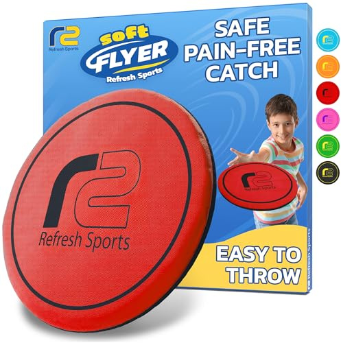 Soft Flying Disc for Kids: Easy To Use Beach Disc - Durable Design Floats On Water! Beach Toys, Pool Toys & Frisbbee for Adults Outdoor Fun Summer Toy - Boy Gifts & Girls Ages 5 6 7 8 9 10 11 12 13 14