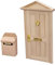 Dollhouse Door and Mini Mailbox 1:12 Scale Wooden Dollhouse Furniture Door Home Miniature Furniture Mailbox Decorations for DIY Scene Style 1 Doll House Furniture Dollhouse Decoration Accessories Furn