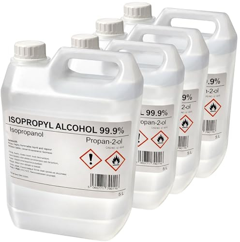 Sanitirex Protect 99.9% Isopropyl Alcohol (IPA) Rubbing Alcohol Cleaner & Degreaser, Electronics PCB Flux Remover, Screen & Glass Cleaner, 3D Resin Wash, Sticker Adhesive Remover, Made in UK