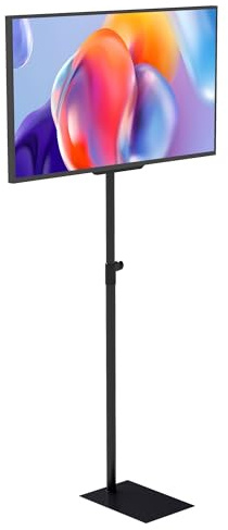 SOCOMFAY Drehbar TV Ständer für 14-43 Zoll Fernseher bis 20 kg, höhenverstellbar TV Bodenständer von 130-189 cm, Fernseher Standfuß Ideal für Wohnzimmer und Büro