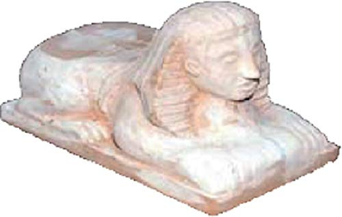 Generico Piedini Terracotta Forma di Sfinge (12 Pezzi), Lunghezza cm. 17, Altezza cm. 13, Fatti a Mano per Sottovasi Fioriere Cassette Ciotole in Cotto Giardino