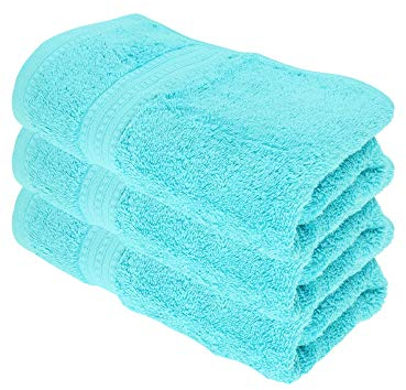 Julie Julsen® Bio Duschtuch-Set, 3 Duschtücher in 32 Farben erhältlich weich und saugstark Türkis 70x140 cm