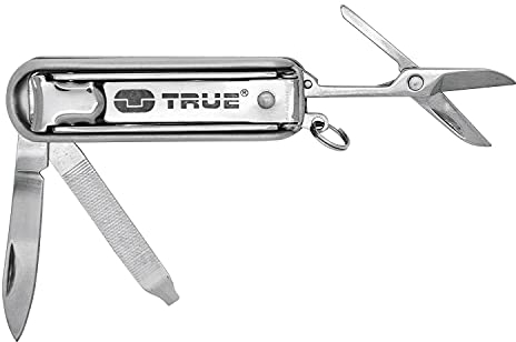 True Utility NailClipKit: Cliptool mitstabilen und scharfen Nagerknipser, Schere, Nagelsäuberer, Nagelfeile, Nagelknipser und Messer