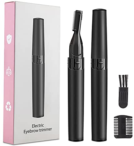 Augenbrauen Trimmer Herren Frauen Augenbrauenrasierer Akku Elektrisch, Augenbrauen Rasierer für Frauen Augenbrauentrimmer Männer Elektrisch
