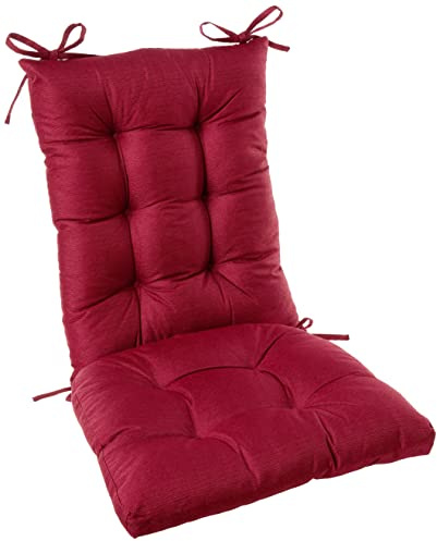 Rocking Chair Cushion Premium Pads Non Skid Slip Backed Set of Upper and Lower with Ties