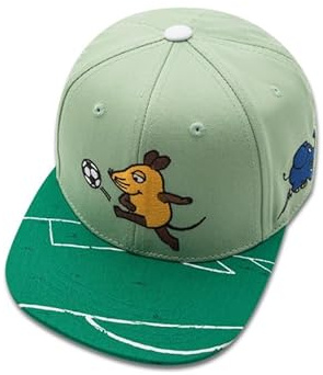 koaa Die Maus Fußball Snapback - Sendung mit der Maus, Basecap Kinder, Coole Cap für Jungen & mädchen, Snapback käppi, schildkappe, cappy, cappies Kids, Snapback Junge, Coole käppi Kleinkinder