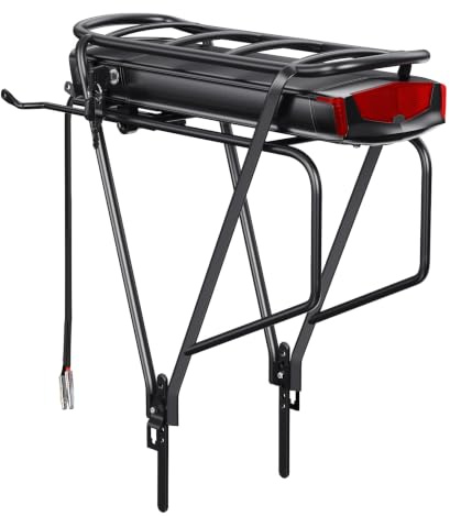 Pedelec batteri 36V 17.5Ah e-cykelbatteri 250 W/350 W/500 W/550 W pannerställ, e-cykel batteri med panelställ för 24/26/28 tum V-broms bakhjul cykel Mifa, Aldi, Prophete, Rex