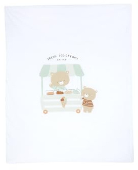 Chicco, Coperta Neonato e Neonata, in Morbido Cotone, Ideale per la Primavera e l'Autunno, Idee Regalo Nascita, Designed in Italy