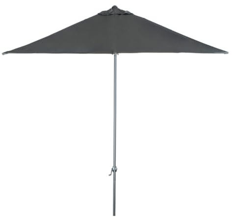 Hortan Ombrellone Rettangolare Diametro 3 x 2 Metri Con Palo Centrale, Struttura In Acciaio Inossidabile, Chiusura a Manovella E Copertura Protettiva Per Arredo Esterno, Giardino e Terrazzo
