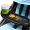 Universelles Kinderwagentablett,3-in-1 Snack Tablett für Kinderwagen,Abnehmbare Kinderwagen-Zubehör, mit Snacktablett und Telefonhalter, mit Einstellbarem Clip,für Outdoor, Schwarz