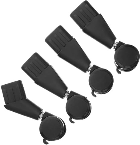 SHINEOFI 4pièces Lot De Roulettes Pour Chaise De Bureau Pivotantes Silencieuses Compatibles Avec Tapis Et Sols Durs Remplacement Pour Mobilier De Bureau