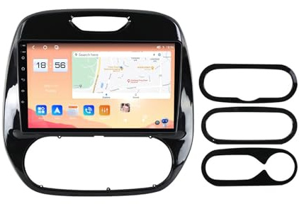 Android 13 2 DIN-bilradio, 9-tums pekskärm mediaspelare, Bluetooth 5.0, FM RDS Dab+, GPS, WiFi, handsfree för Kaptur 2016-2019 - förbättra din körning!