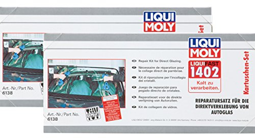 2x LIQUI MOLY 6138 Liquifast 1402 (Kartuschen-Set) Scheibenkleber 1St