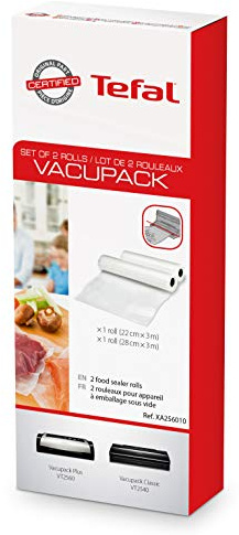 Tefal XA2560 Zubehör für Vakuumierer, Set mit 2 x Rollen, Nc