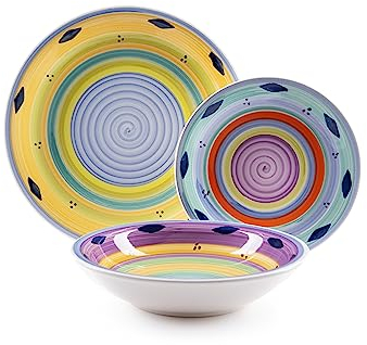 Excelsa Esprit Vajilla de cerámica, multicolor, 18 unidades