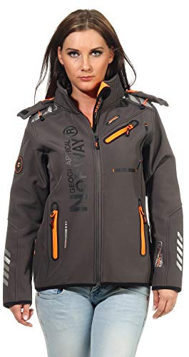 Geographical Norway Rose & Tansy Softshelljacka för kvinnor, funktionell utomhusjacka, ventilerande, vindtät, vattenavvisande, S