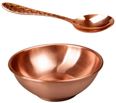 Bol en cuivre pur - Bol à riz - Cuillère en cuivre - Baguettes en cuivre - Tasse à thé en cuivre - Ensemble de baguettes (type 5)