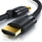 CSL - 8k / 4k HDMI Kabel 2.1/2.0-5m - 8K @ 60Hz / 120Hz - 4K @ 240Hz - 48 Gbit/s - 3D - Ultra High Speed mit Ethernet - TV Blu-ray PS5 Xbox Series X Switch - schwarz - 5 Meter