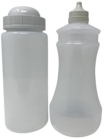 HTUK Plastic Salt & Vinegar Shaker Set – Ideal for Fish and Chip Shops, Takeaways, and Cafes